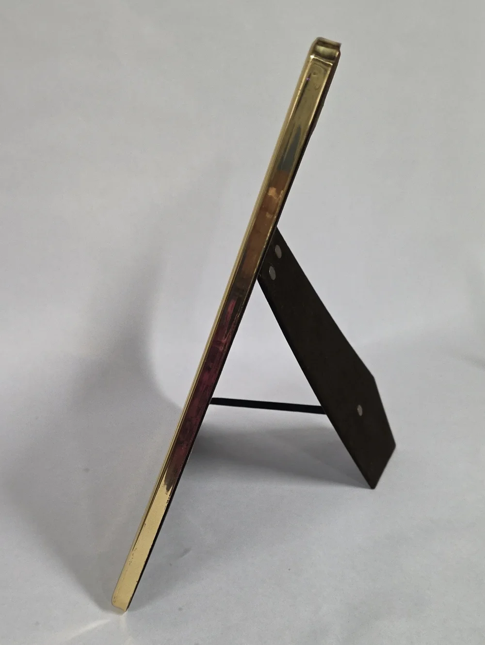 Vintage Solid Brass Hand-Polished 8X10 Picture Frame - Made in Korea